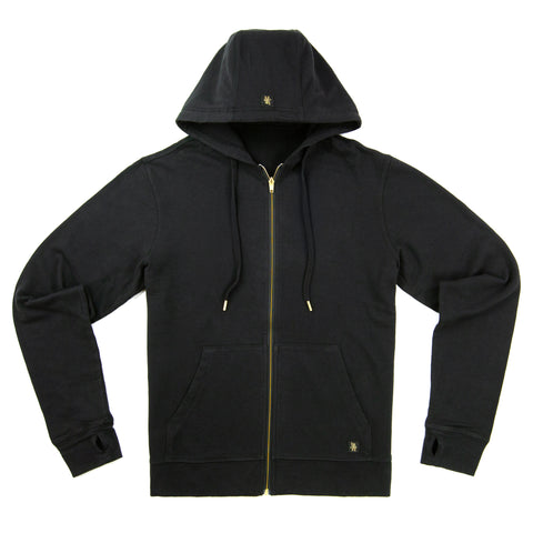 california hoodie - black gold