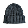 Cable Knit Beanie | Charcoal
